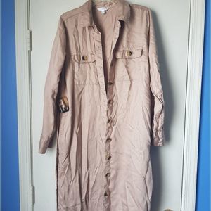 Time and Tru Women's Woven Utility Shirt Dress